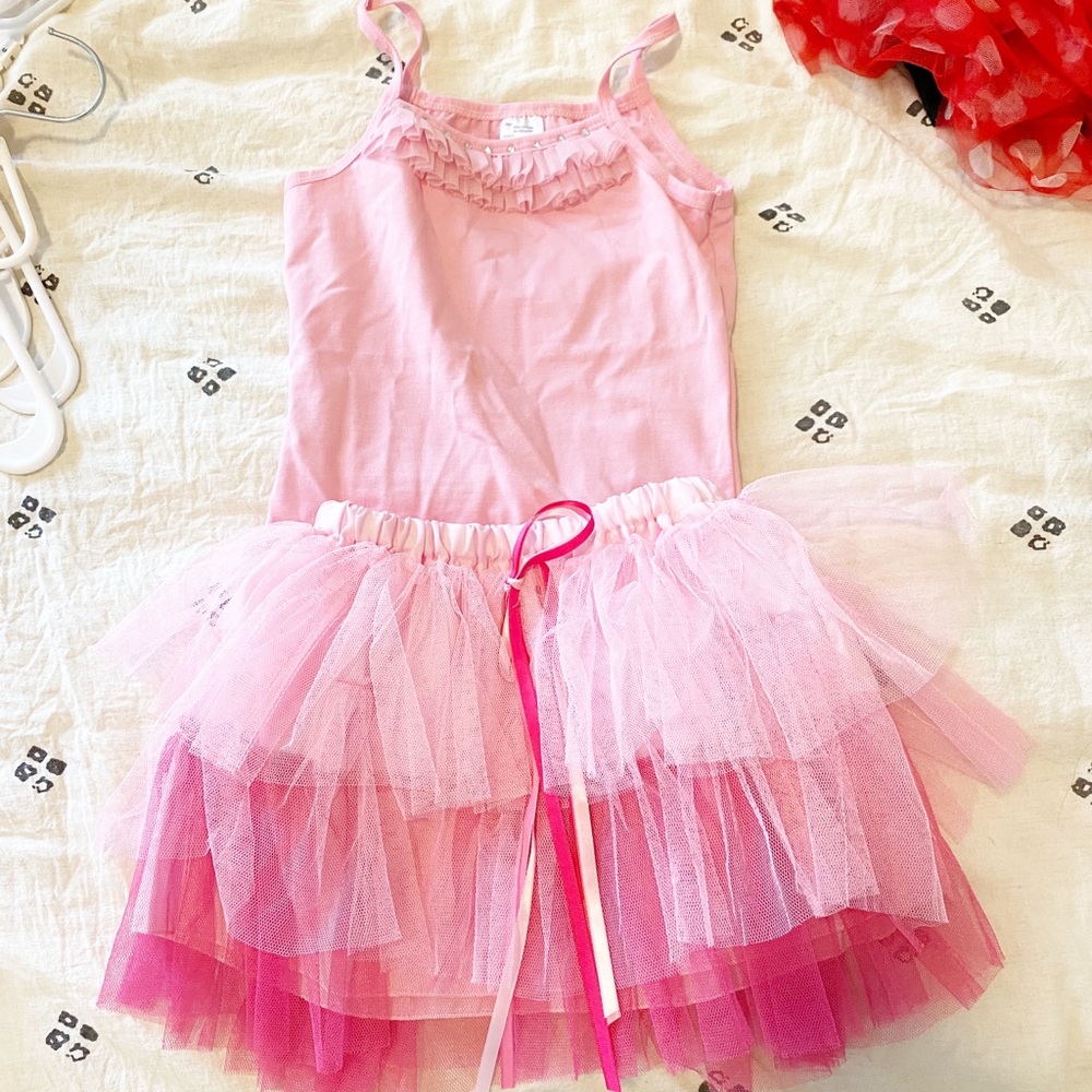 Lot of 4 girls Dance Outfits.  Size Small.  3-4T